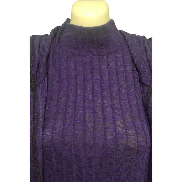 Chico's Zenergy 2-Piece Duster Cardigan & Tank Set, Purple, Sz 2 (12) - Picture 4 of 8